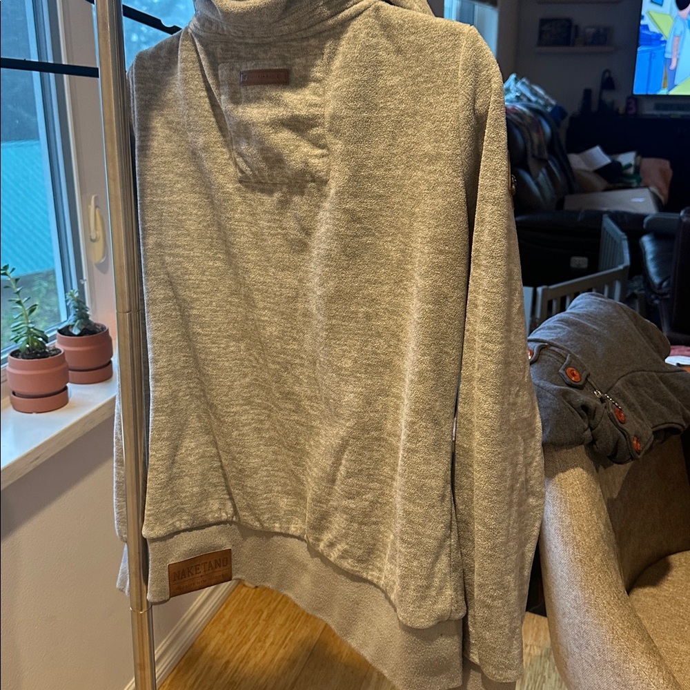 Naketano Gray Fleece-Lined Hoodie - Picture 6 of 6